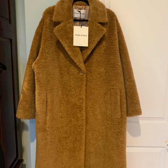 NWT STAND STUDIO Faux Fur Coat - Picture 2 of 3